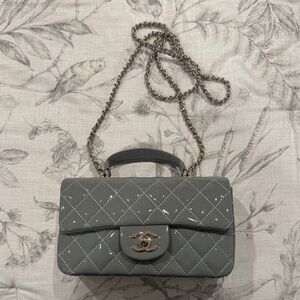 Chanel style top handle mini